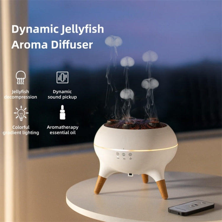 Dynamic Multi-Spray Aromatherapy Diffuser With Colorful Lights Remote Control Humidifier EU Plug(V80 Spit Circle Upgrade Model) - free shipping - PMC TechLife - Order now!