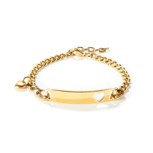 OPK 1151 Stainless Steel Smooth Skeleton Heart Bracelet, Color: Gold - Bracelets by OPK | Online Shopping South Africa | PMC Jewellery | Buy Now Pay Later Mobicred