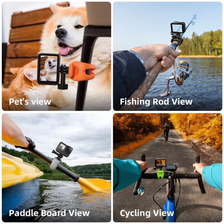 TELESIN Action Camera Mount Silicone Adjustable Mini Flexible Bracket For GoPro HERO / Insta360 / DJI Action Camera(Gray) - free shipping - PMC TechLife - Order now!