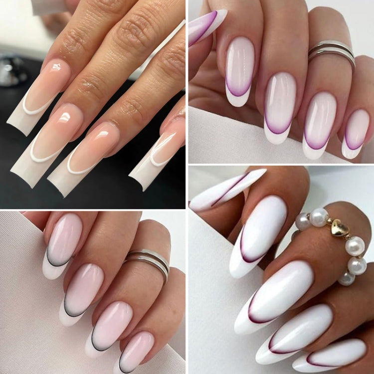 SD-1933 Line Nail Art Stickers Self-Adhesive Gradient Color French Manicure Stickers DIY Nail Tips Decals - Nail Stickers by PMC Jewellery | Online Shopping South Africa | PMC Jewellery | Buy Now Pay Later Mobicred