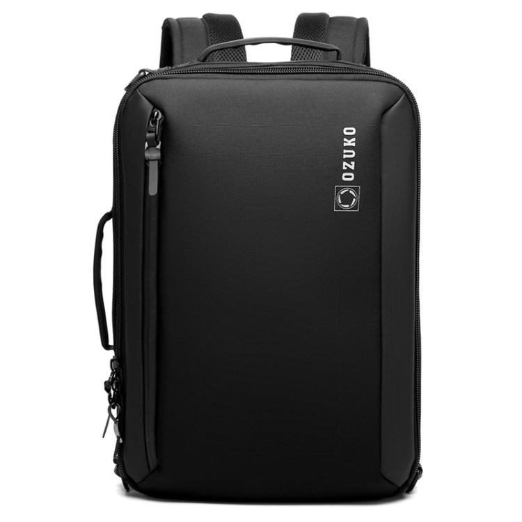Ozuko Business Laptop USB Backpack Men Schoolbag(Black) - free shipping - PMC Jewellery - Order now!