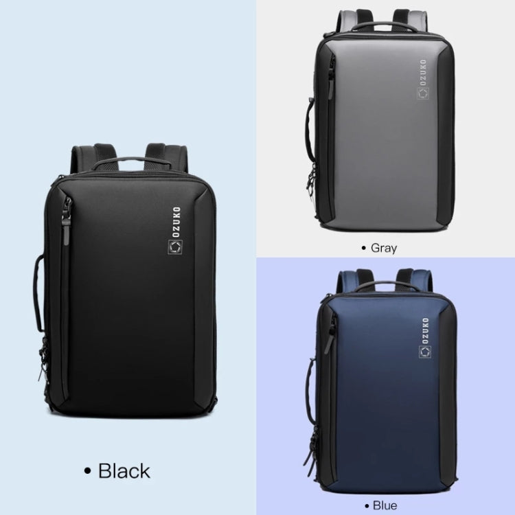 Ozuko Business Laptop USB Backpack Men Schoolbag(Dark Blue) - free shipping - PMC Jewellery - Order now!