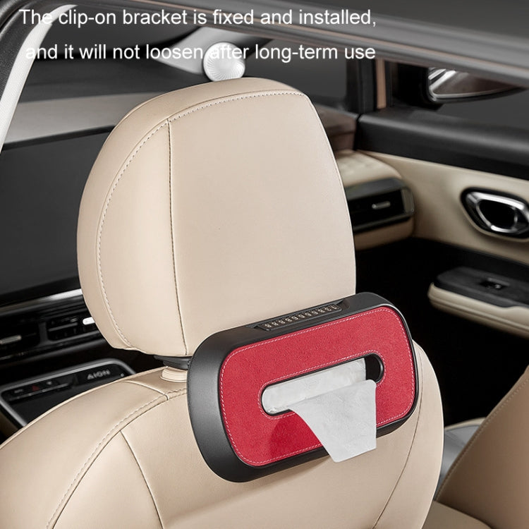Car Sun Visor Hanging Sunroof Seat Back Tissue Box, Color: Suede Brown - Stowing Tidying by PMC Jewellery | Online Shopping South Africa | PMC Jewellery | Buy Now Pay Later Mobicred