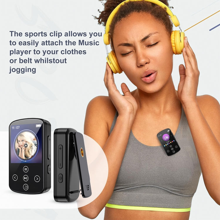 MP3 Bluetooth Music Player HIFI Sports Clip Touch Screen MP4, Memory: No TF Card(Black) - MP3 Player by PMC Jewellery | Online Shopping South Africa | PMC Jewellery | Buy Now Pay Later Mobicred