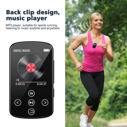 MP3 Bluetooth Music Player HIFI Sports Clip Touch Screen MP4, Memory: 128GB(Black) - MP3 Player by PMC Jewellery | Online Shopping South Africa | PMC Jewellery | Buy Now Pay Later Mobicred