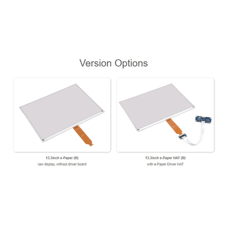 Waveshare 13.3inch 960��680 Pixels SPI Communication E-Ink Display, Spec: Module Version - free shipping - PMc TechLife - Order now!