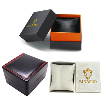 BINBOND Watch Packaging Box Gift Box, Spec: Black Leather - Watch Storages by BINBOND | Online Shopping South Africa | PMC Jewellery | Buy Now Pay Later Mobicred