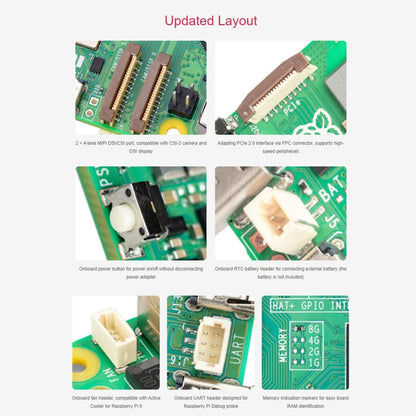 Waveshare For Raspberry Pi 5 2.4GHz Quad-Core BCM2712 Processor Development Board, Spec: 2GB - Raspberry Pi Accessories by Waveshare | Online Shopping South Africa | PMC Jewellery | Buy Now Pay Later Mobicred