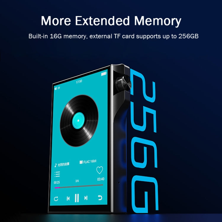 4.0 Inch Touch MP3 DSD Hard Resolution Mastering Grade Music Player, Memory: 16GB(Black) - MP3 Player by PMC TechLife | Online Shopping South Africa | PMC TechLife | Buy Now Pay Later Mobicred