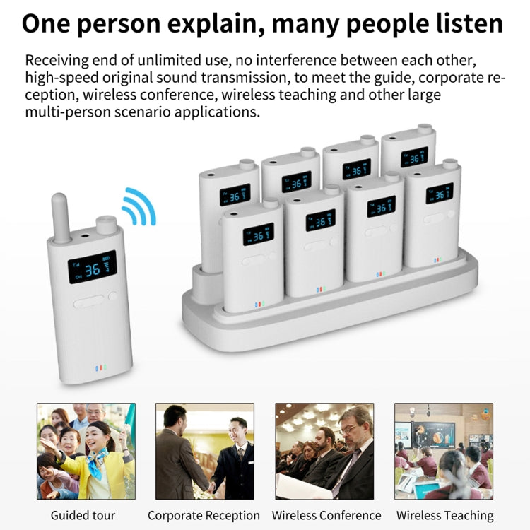 2.4G Wireless Office Conference Tour Guide Explainer One-way One-to-Many Explainer Microphone, Style: YWI22 Transmitter - Handheld Walkie Talkie by PMC Jewellery | Online Shopping South Africa | PMC Jewellery | Buy Now Pay Later Mobicred