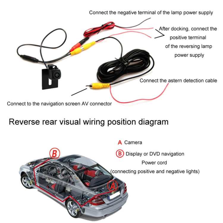 Car AHD Rear View High Definition Night Vision Reversing Camera, Specifications: CCD 12 Lights - Rear View Cameras by PMC TechLife | Online Shopping South Africa | PMC TechLife | Buy Now Pay Later Mobicred