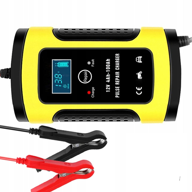 Anhtczyx 12V 6A  4Ah-100Ah Motorcycle Car Pulse Repair Charger With LCD Display(US Plug) - Battery Charger by Anhtczyx | Online Shopping South Africa | PMC Jewellery | Buy Now Pay Later Mobicred