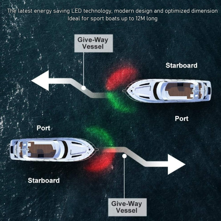 Marine Navigation Warning Light Signal LED Yacht Light, Color: Silver Shell Red - Marine Accessories & Parts by PMC Jewellery | Online Shopping South Africa | PMC Jewellery | Buy Now Pay Later Mobicred