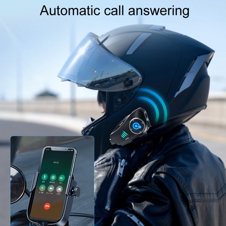 KUQIBAO Q28 Motorcycle Riding Helmet Bluetooth-compatible Headset Recorder(Hard Microphone) - free shipping - PMC TechLife - Order now!