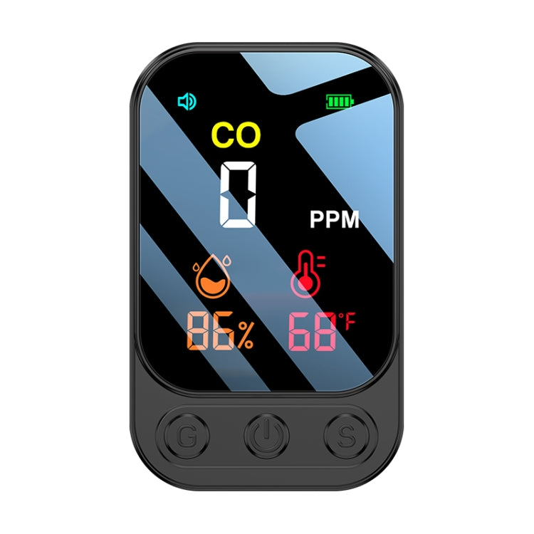 3 In 1 Multifunctional Portable Carbon Monoxide Detector(Black) - Air & Water Quality Tester by PMC TechLife | Online Shopping South Africa | PMC TechLife | Buy Now Pay Later Mobicred
