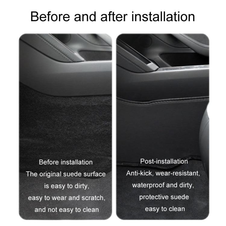 For Tesla Center Console Side Anti-kick Protective Pad, Style: For 2017-2023 Model 3 Center Console Sides Leather - free shipping - PMC Jewellery - Order now!