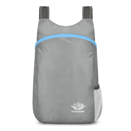 Vanaheimr Folding Lightweight Storage Bag Waterproof Shoulder Bag Outdoor Sports Backpacks(Gray) - Backpacks by Vanaheimr | Online Shopping South Africa | PMC Jewellery | Buy Now Pay Later Mobicred