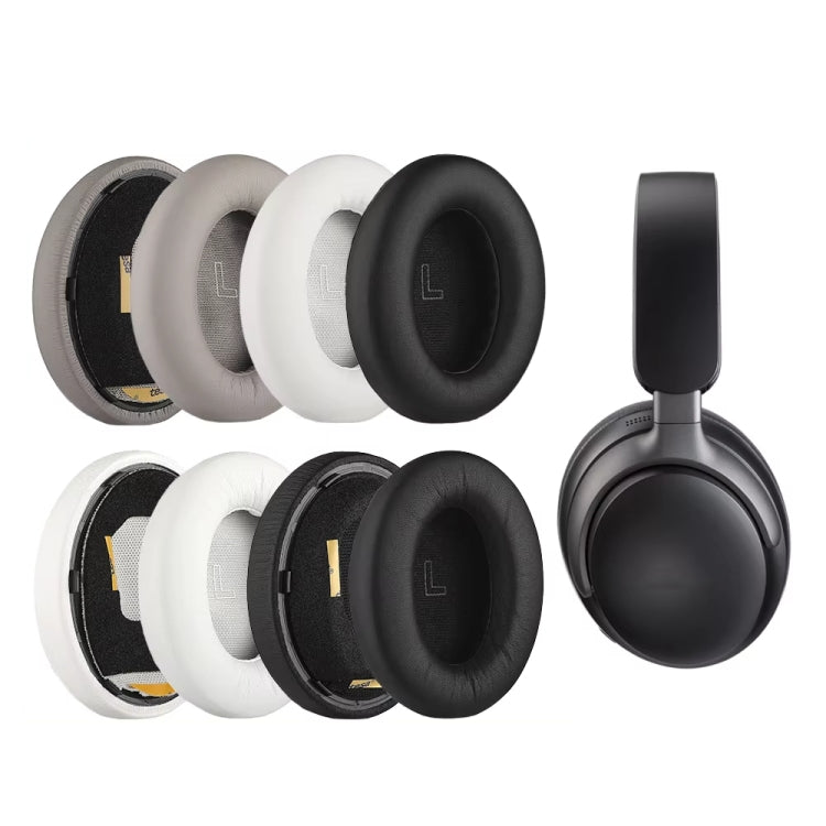 1pair For BOSE QC Ultra Headphone Leather Sponge Cover Earmuffs, Color: Black Leather - Earmuff & Pad by PMC Jewellery | Online Shopping South Africa | PMC Jewellery | Buy Now Pay Later Mobicred