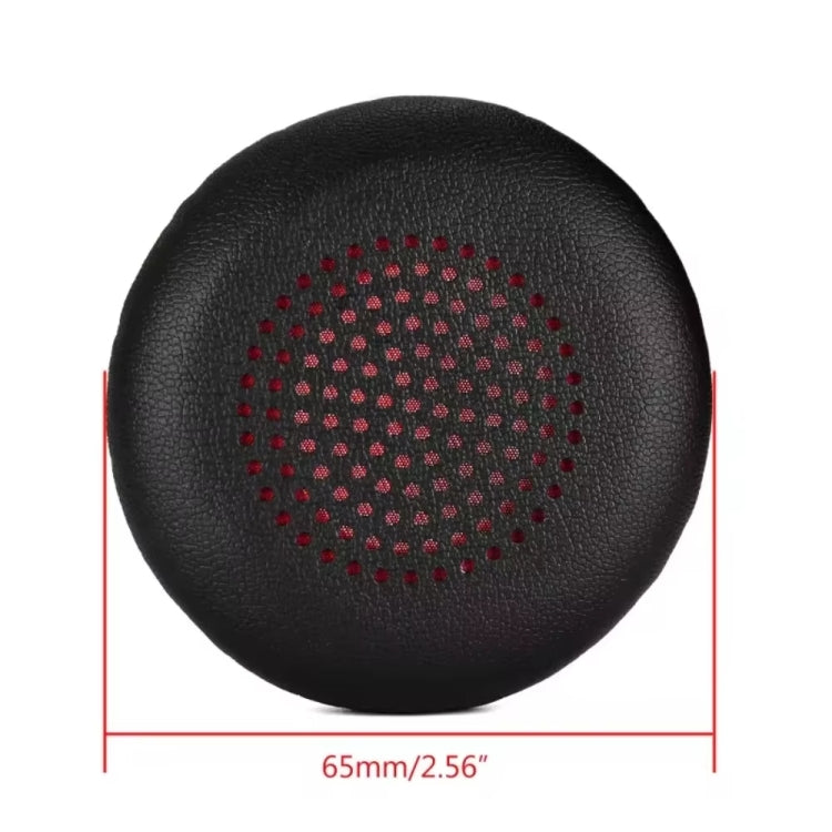 1pair For Plantronics UC B825 Headphone Leather Sponge Cover Earmuffs, Color: Red Mesh Leather - Earmuff & Pad by PMC Jewellery | Online Shopping South Africa | PMC Jewellery | Buy Now Pay Later Mobicred