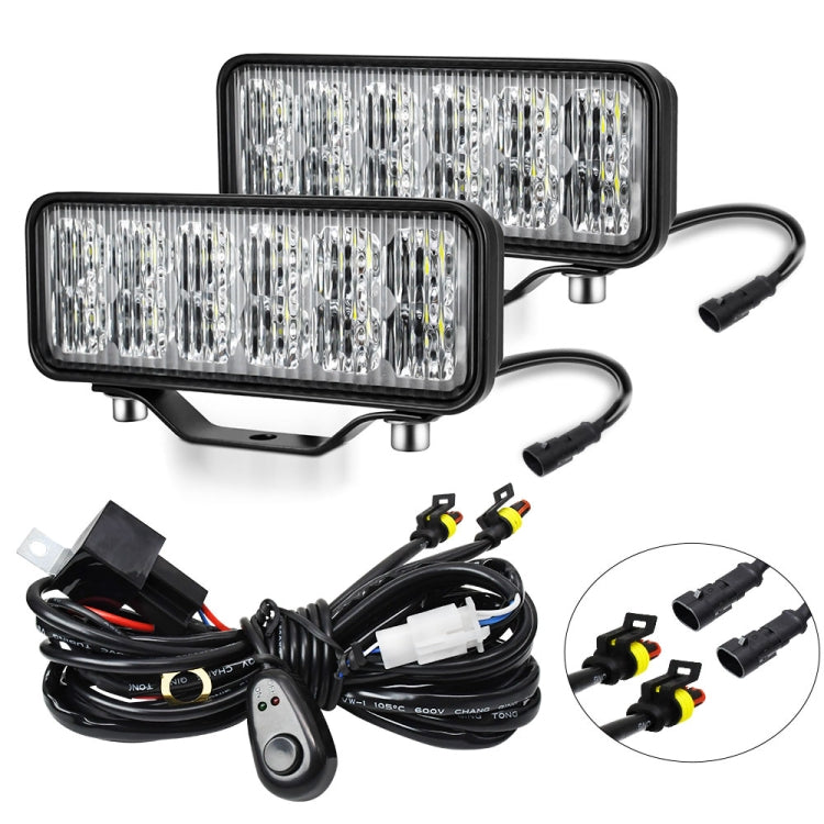 14W 9-30V 6 Inch Long Waterproof Car Work Headlight With Wire Set(X1) - Work Lights by PMC Jewellery | Online Shopping South Africa | PMC Jewellery | Buy Now Pay Later Mobicred