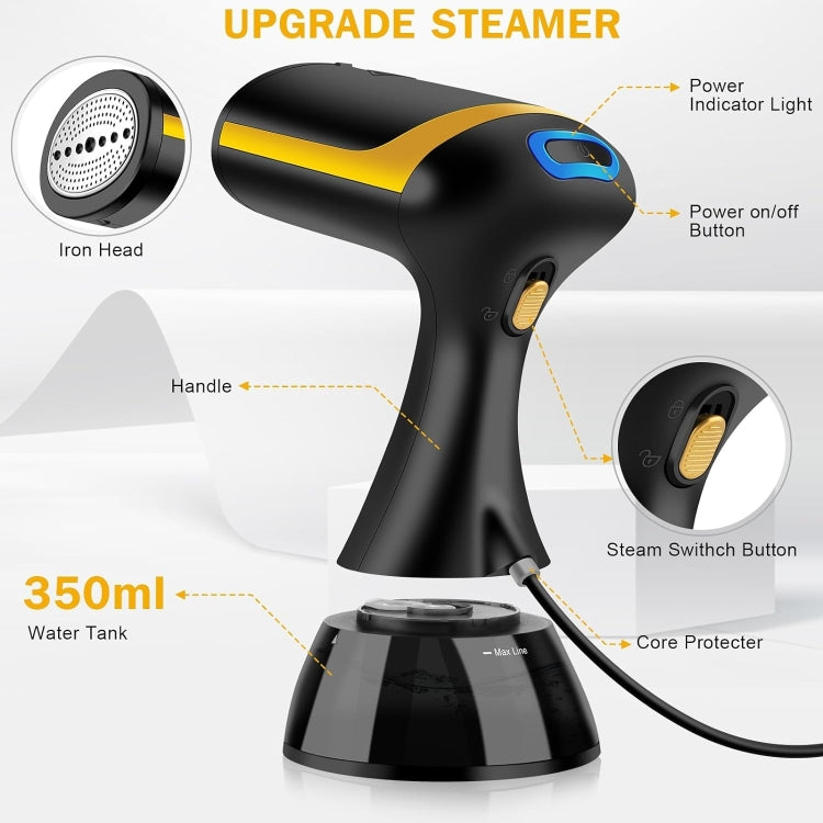 Small Portable Handheld Household Steam Spray Clothes Wrinkle Removal Iron, Size: UK Plug(White) - free shipping - PMC TechLife - Order now!
