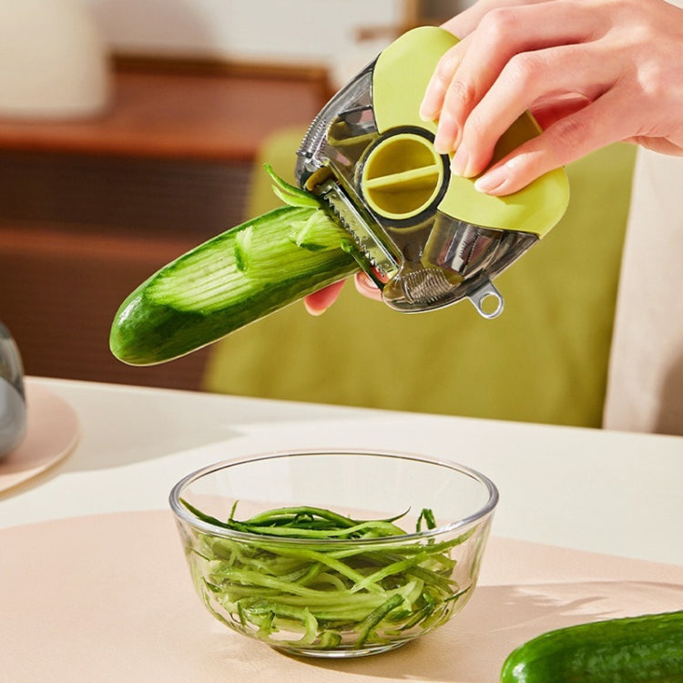 3-In-1 Multifunctional Rotary Peeler Household Kitchen Tools Scraper Fruit Grater(Green) - Cutter & Peeler by PMc TechLife | Online Shopping South Africa | PMc TechLife | Buy Now Pay Later Mobicred
