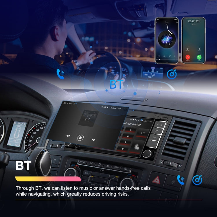 2+64G For Volkswagen Touareg 7-Inch Car WiFi Player Android 13 System Support CarPlay/Android Auto With AHD Camera and Mic - Car Monitor by PMC Jewellery | Online Shopping South Africa | PMC Jewellery | Buy Now Pay Later Mobicred