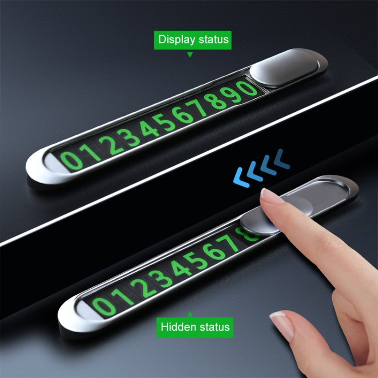 T1 Car Hidden Moving Phone Plate Vehicle Temporary Parking Number Board(Black) - Parking Card by PMC TechLife | Online Shopping South Africa | PMC TechLife | Buy Now Pay Later Mobicred