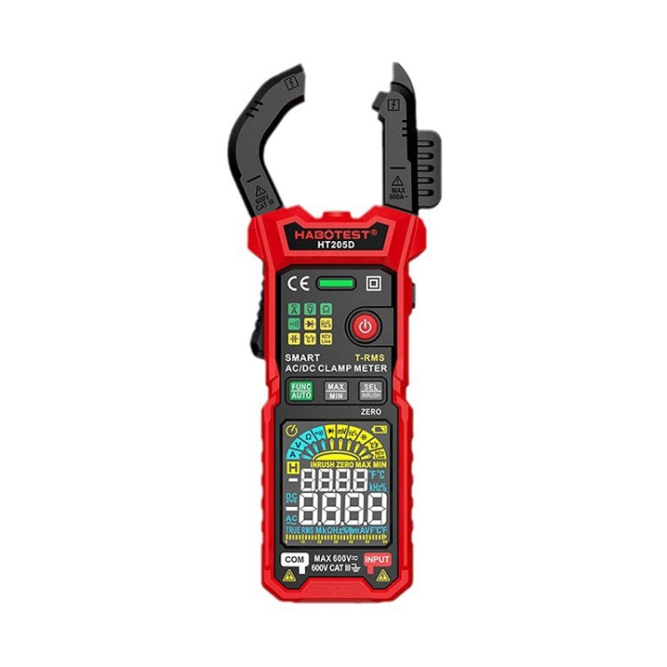 HABOTEST HT205D Clamp Intelligent Anti-Burning Multi-Function High Precision Digital Multimeter(Black Red) - free shipping - PMC TechLife - Order now!
