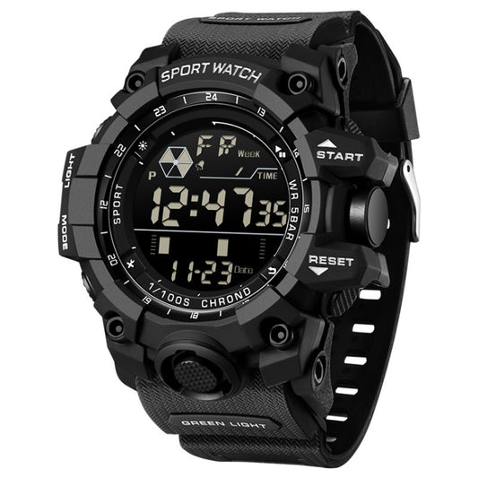 SANDA Outdoor Sports Watch Simple Multifunction Electronic Watch(Black) - Sport Watches by SANDA | Online Shopping South Africa | PMC Jewellery | Buy Now Pay Later Mobicred