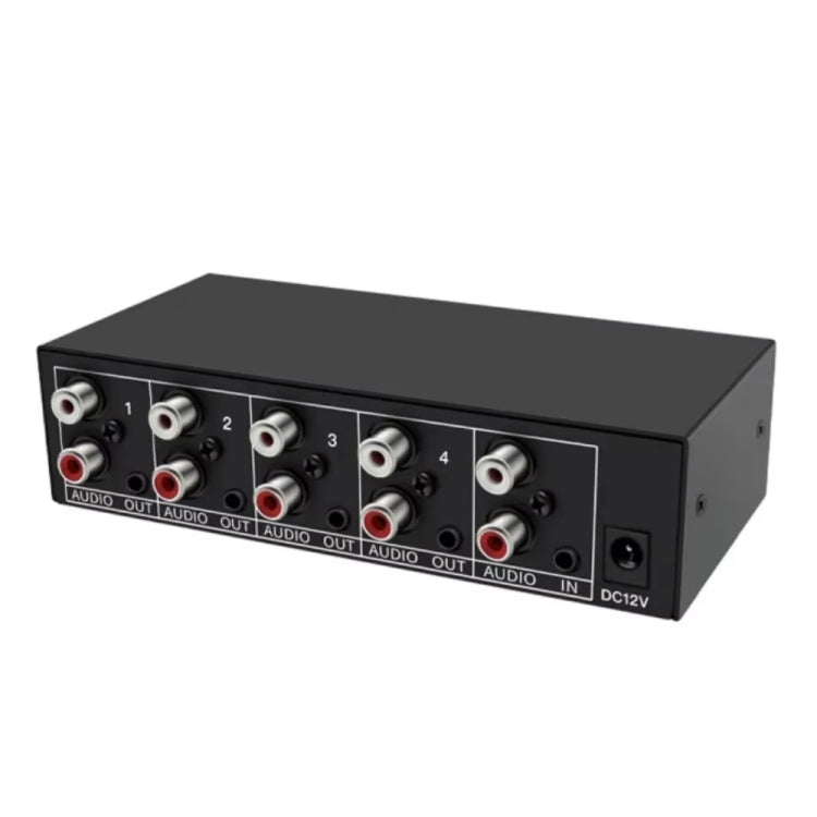 1 In 4 Out 3.5mm + RL Audio Distributor Stereo Audio Splitter For PC Laptop DVD, EU Plug -  by PMC TechLife | Online Shopping South Africa | PMC TechLife | Buy Now Pay Later Mobicred