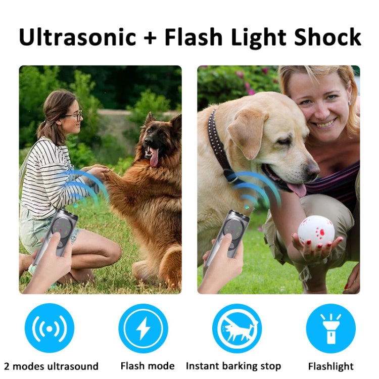Ultrasonic Three-head Barking Stopper Dog Training Device with Flashing Light - Training Aids by PMC TechLife | Online Shopping South Africa | PMC TechLife | Buy Now Pay Later Mobicred