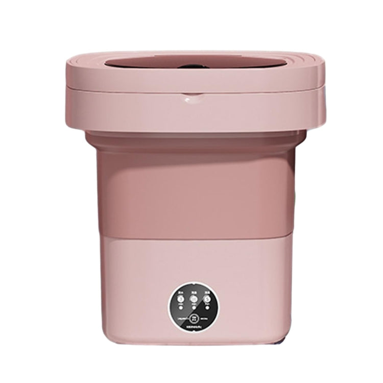 Fully Automatic Mini Foldable Washing Machine With Dehydration Function, Size: EU Plug(Pink) - free shipping - PMC TechLife - Order now!