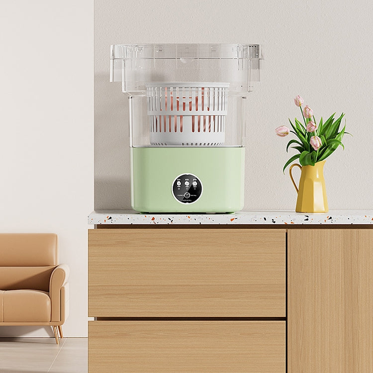 Fully Automatic Mini Foldable Washing Machine With Dehydration Function, Size: AU Plug(Green) - free shipping - PMC TechLife - Order now!