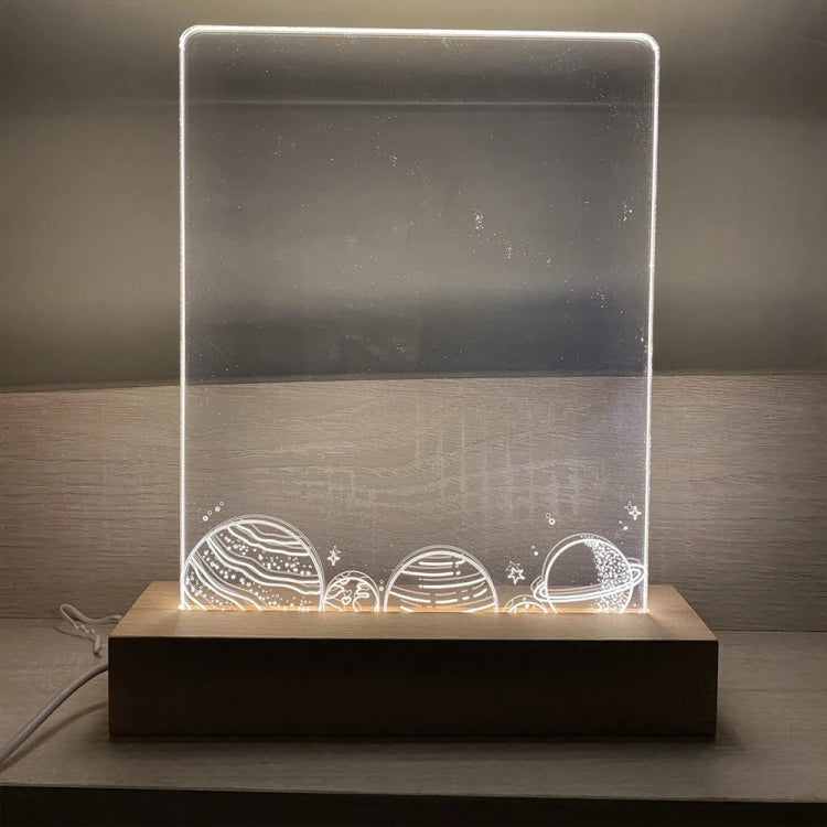 LED Light Solid Wood Luminous Base for Resin Art Acrylic Glass Lights Round 6x2cm(Warm Light) - free shipping - PMc TechLife - Order now!