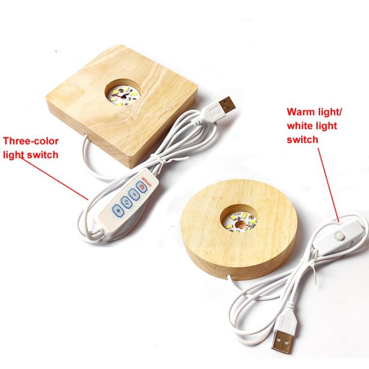 LED Light Solid Wood Luminous Base for Resin Art Acrylic Glass Lights Rectangular Slot 15cm(White Light) - free shipping - PMc TechLife - Order now!