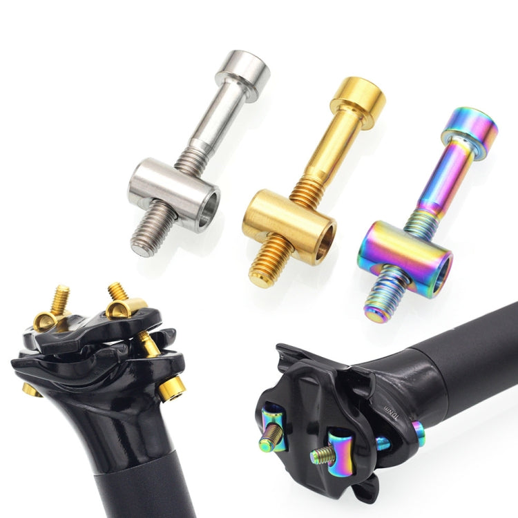 Bicycle Titanium Alloy Seat Post Locking Screws, Color: M6x35 Titanium - Bicycle Saddle by PMC TechLife | Online Shopping South Africa | PMC TechLife | Buy Now Pay Later Mobicred