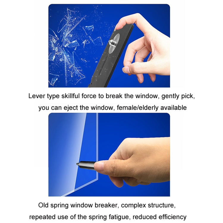 Car Window Breaking Safety Card Emergency Life-Saving Hammer(8.5x5.5cm) - Emergency Hammer by PMC TechLife | Online Shopping South Africa | PMC TechLife | Buy Now Pay Later Mobicred