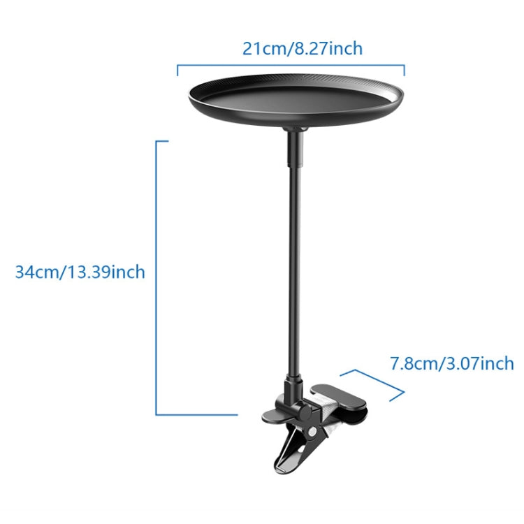 Adjustable Car Food Tray Clip-On Vehicle Small Dining Table Storage Shelf - Car Drink Holders by PMC TechLife | Online Shopping South Africa | PMC TechLife | Buy Now Pay Later Mobicred
