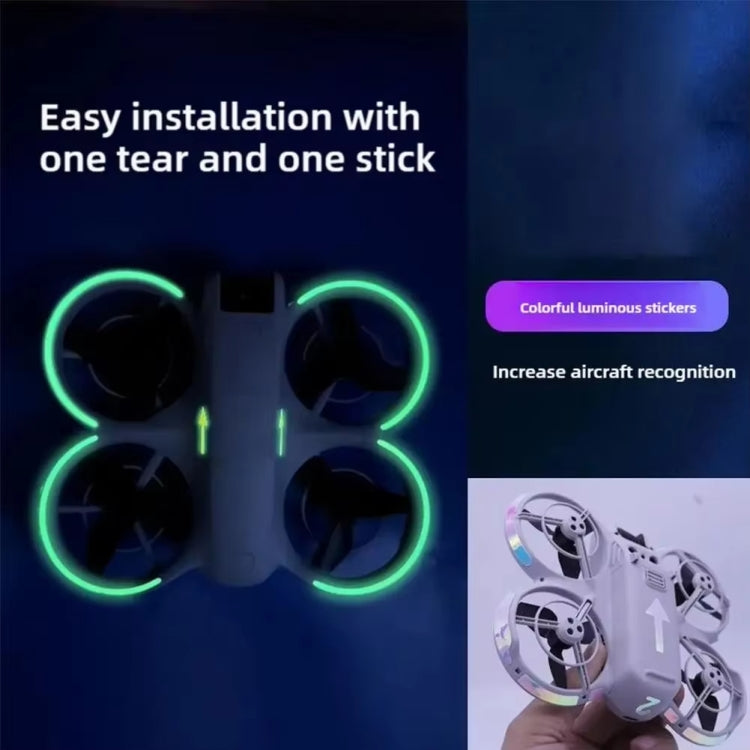 For DJI Neo Luminous Stickers Night Glow Cool Film(Grass Green) - free shipping - PMC TechLife - Order now!