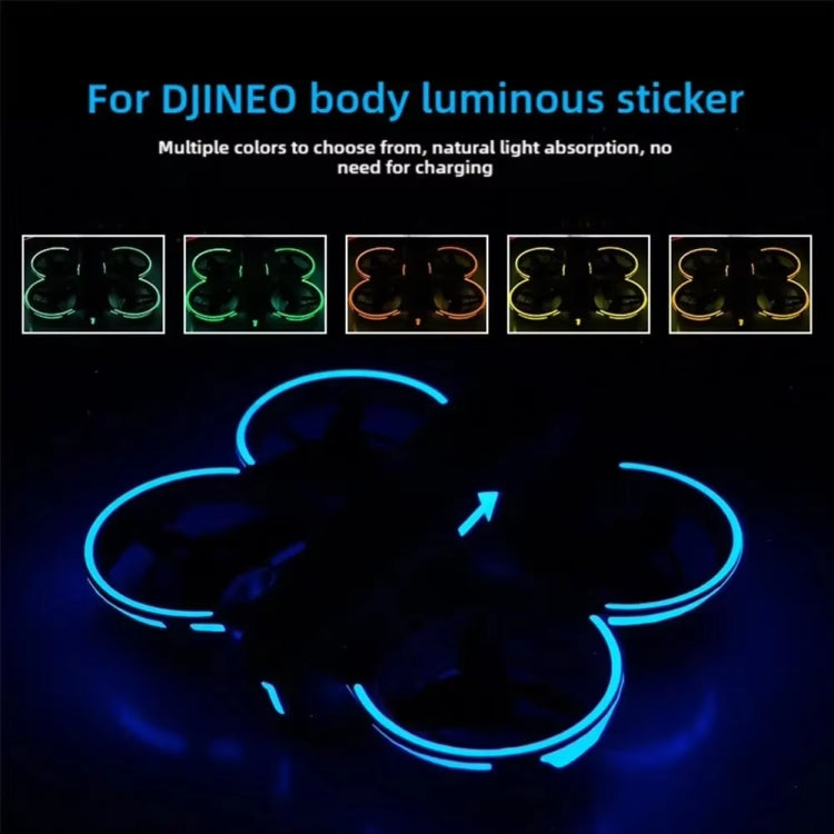 For DJI Neo Luminous Stickers Night Glow Cool Film(Yellow) - free shipping - PMC TechLife - Order now!