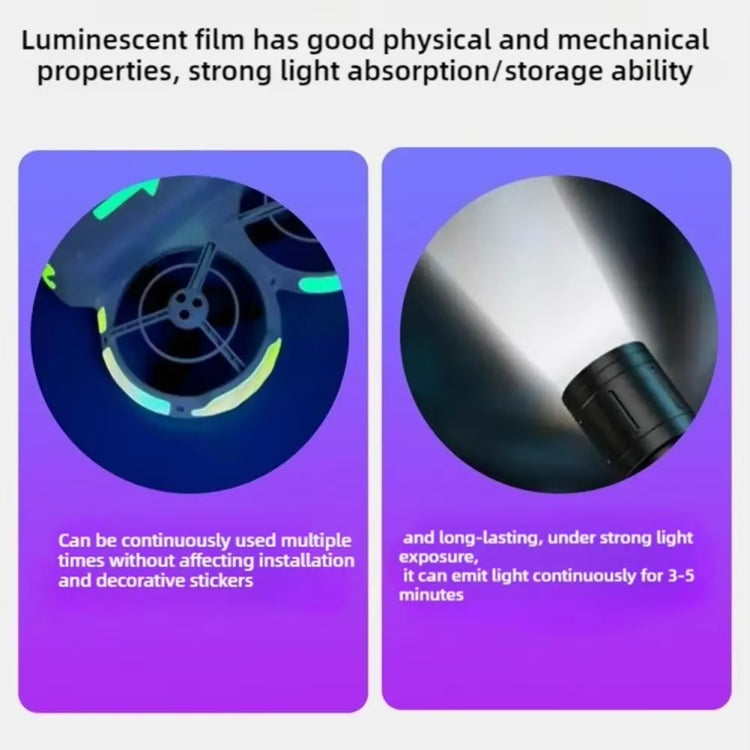 For DJI Neo Luminous Stickers Night Glow Cool Film(Yellow) - free shipping - PMC TechLife - Order now!