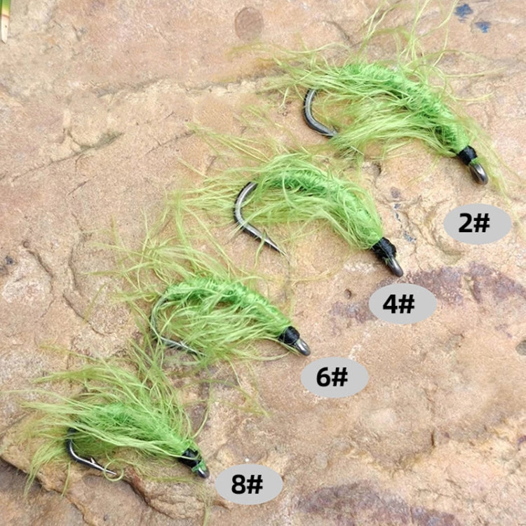 4pcs /Box Hooks Imitation Aquatic Grass Fishing Hooks Grass Hooks(6#) - Fishing Hooks by PMC TechLife | Online Shopping South Africa | PMC TechLife | Buy Now Pay Later Mobicred
