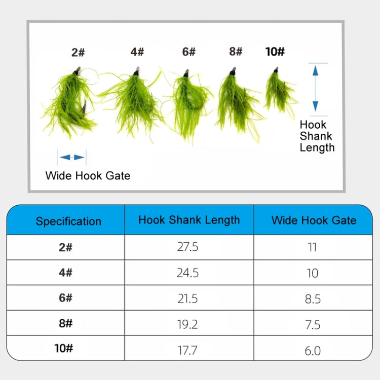 Single Hook Imitation Aquatic Grass Fishing Hooks Grass Hooks(10#) - Fishing Hooks by PMC TechLife | Online Shopping South Africa | PMC TechLife | Buy Now Pay Later Mobicred