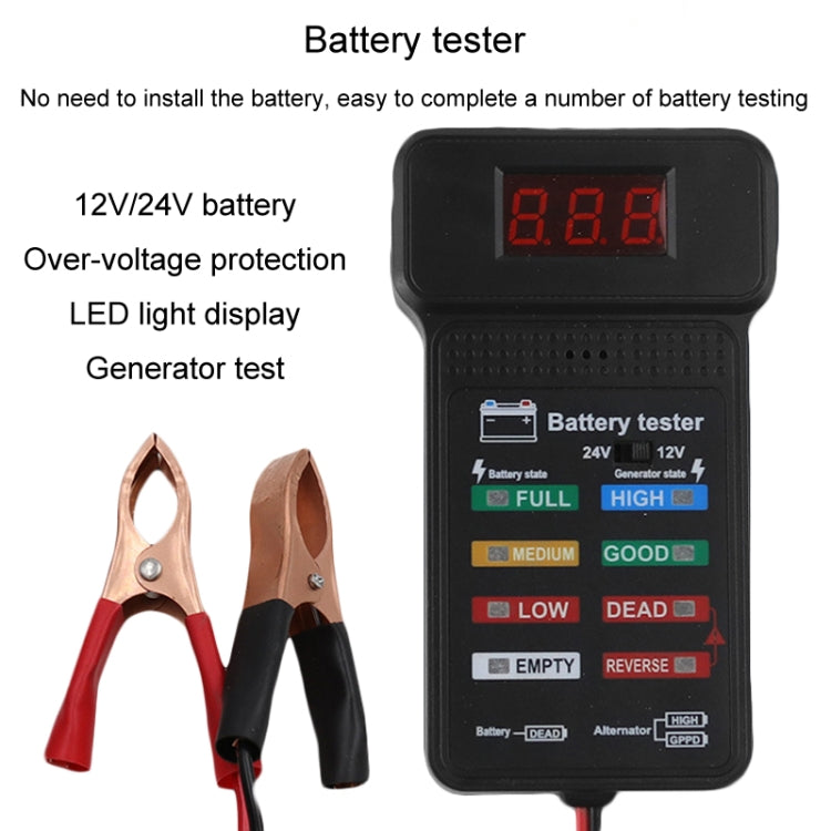 12/24V Battery Tester Car Battery Checker Electricity Capacity Tester - Electronic Test by PMC TechLife | Online Shopping South Africa | PMC TechLife | Buy Now Pay Later Mobicred