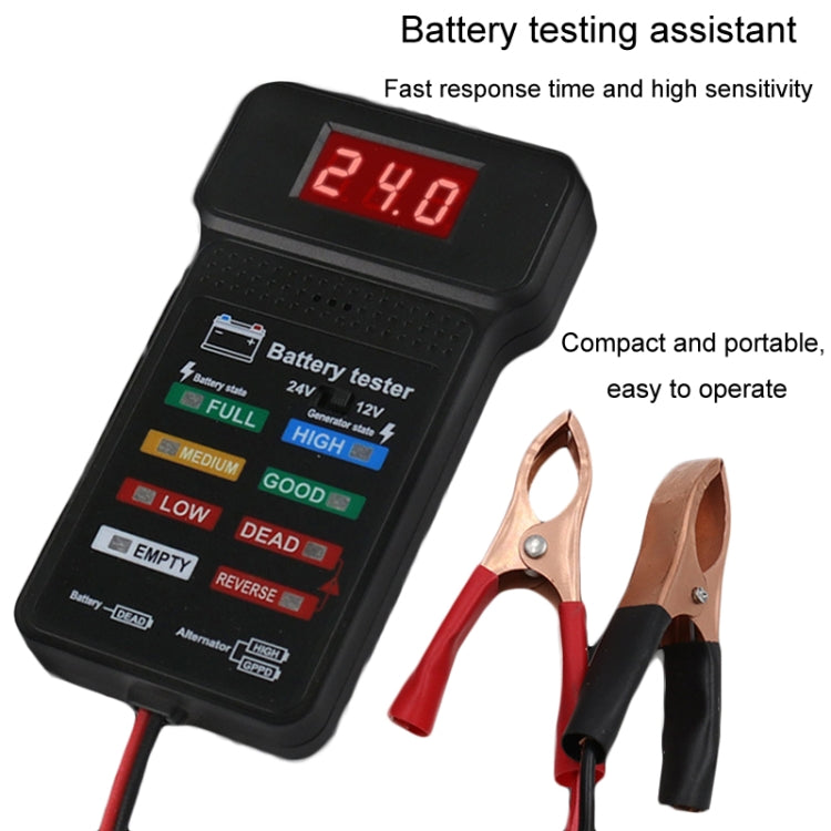 12/24V Battery Tester Car Battery Checker Electricity Capacity Tester - Electronic Test by PMC TechLife | Online Shopping South Africa | PMC TechLife | Buy Now Pay Later Mobicred