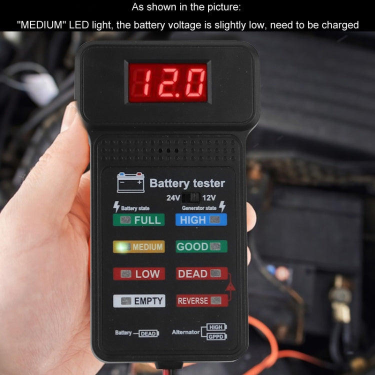 12/24V Battery Tester Car Battery Checker Electricity Capacity Tester - Electronic Test by PMC TechLife | Online Shopping South Africa | PMC TechLife | Buy Now Pay Later Mobicred