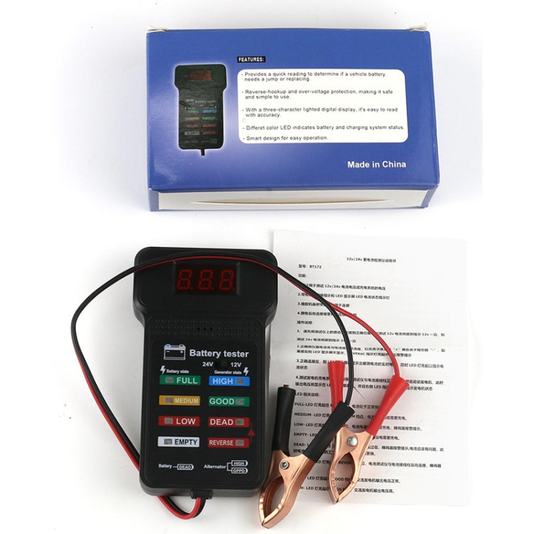 12/24V Battery Tester Car Battery Checker Electricity Capacity Tester - Electronic Test by PMC TechLife | Online Shopping South Africa | PMC TechLife | Buy Now Pay Later Mobicred