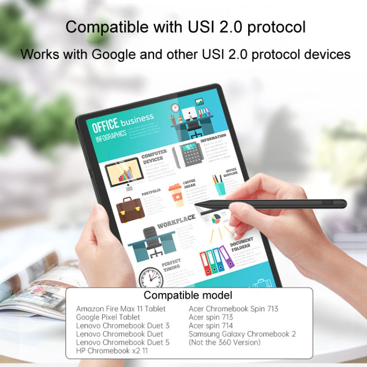 Tablet Stylus Pen USI2.0 Protocol Pen Stylus Anti False Touch(Silver) - Stylus Pen by PMC TechLife | Online Shopping South Africa | PMC TechLife | Buy Now Pay Later Mobicred