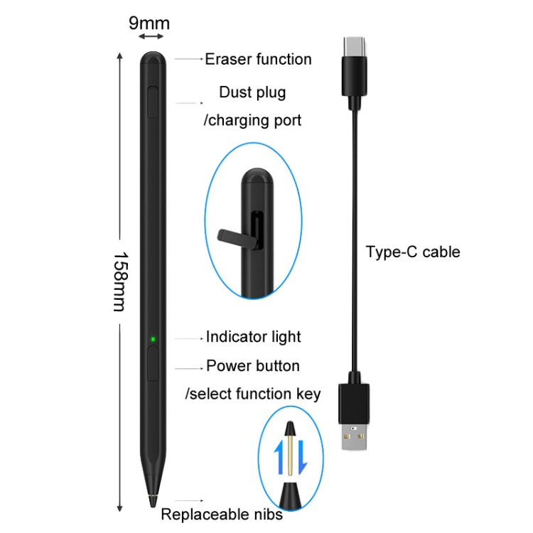 Tablet Stylus Pen USI2.0 Protocol Pen Stylus Anti False Touch(Silver) - Stylus Pen by PMC TechLife | Online Shopping South Africa | PMC TechLife | Buy Now Pay Later Mobicred